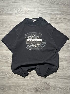Vintage Harley Davidson, double sided graphic T-shirt men’s large faded